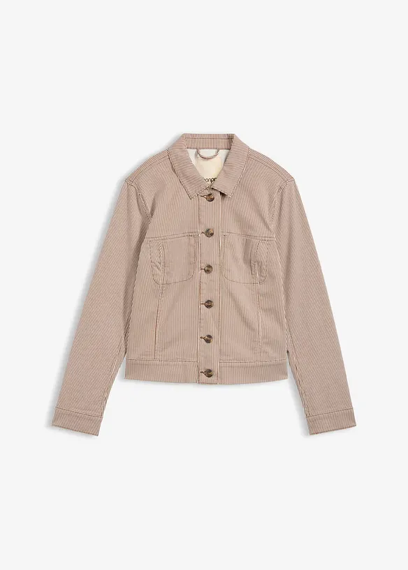 Übergangsjacke in braun von vorne - bonprix