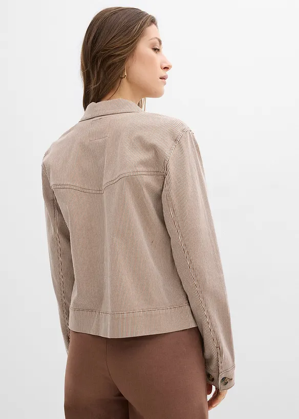 Übergangsjacke in braun von hinten (im Anschnitt) - bonprix