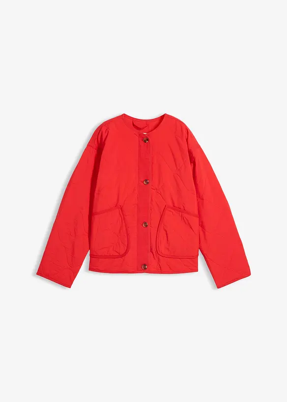 Steppjacke in rot von vorne - bonprix