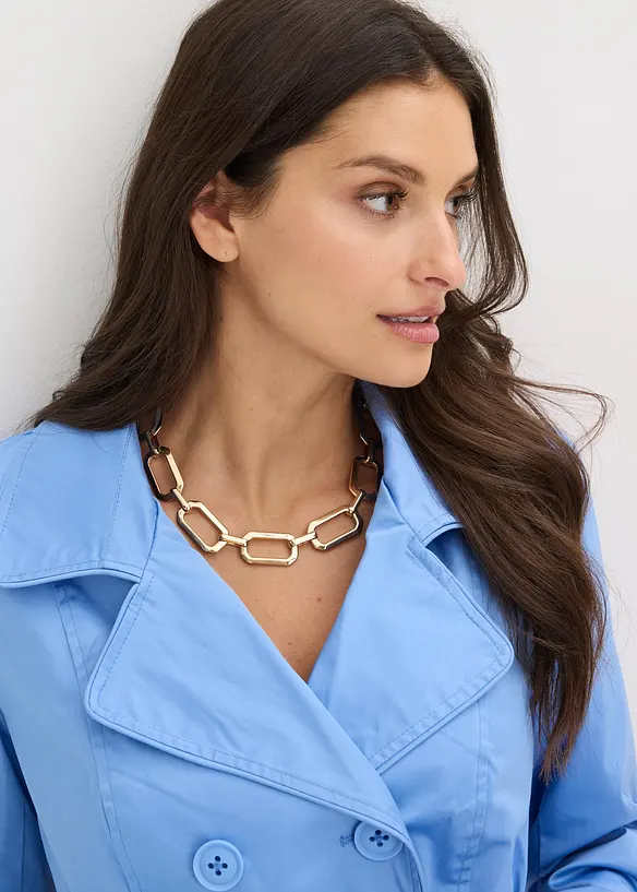 Kette mit modernen Elementen in gold von vorne (im Anschnitt) - bonprix