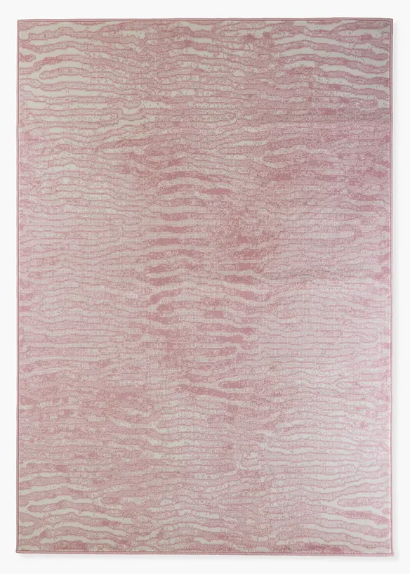 Teppich mit moderner Musterung in rosa von vorne - bonprix
