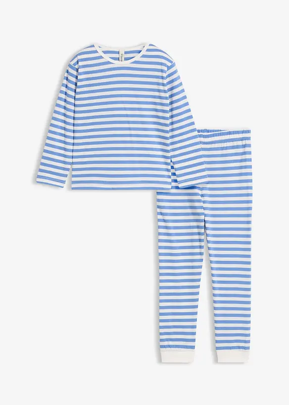 Pyjama in weiß von vorne - bonprix