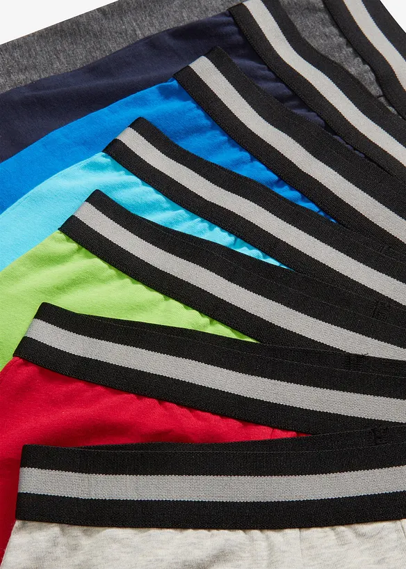 Boxershorts mit weicher Baumwolle (7er Pack) in blau - bonprix