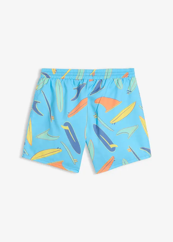 Badeshorts kurz in blau von hinten - bonprix