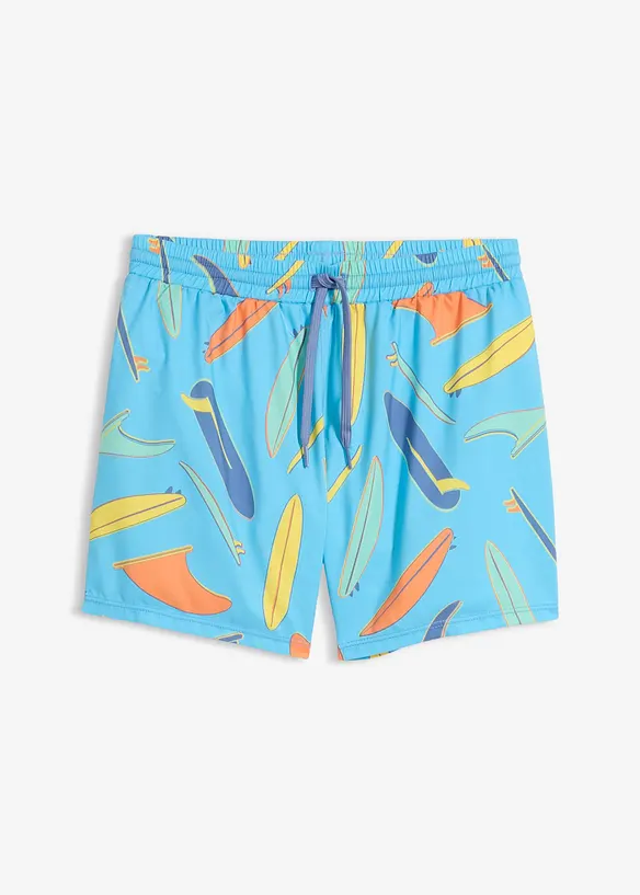 Badeshorts kurz in blau von vorne - bonprix