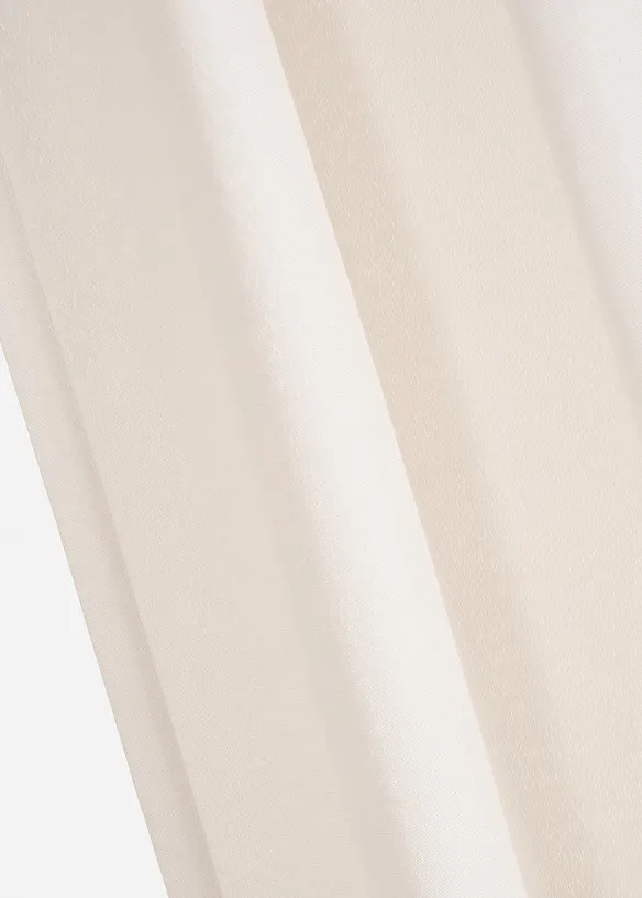 Vorhang in Leinen-Optik mit recyceltem Polyester (1er Pack) in beige (Detailaufnahme) - bonprix