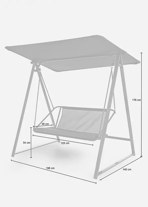 Hollywood-Schaukel in beige - bonprix