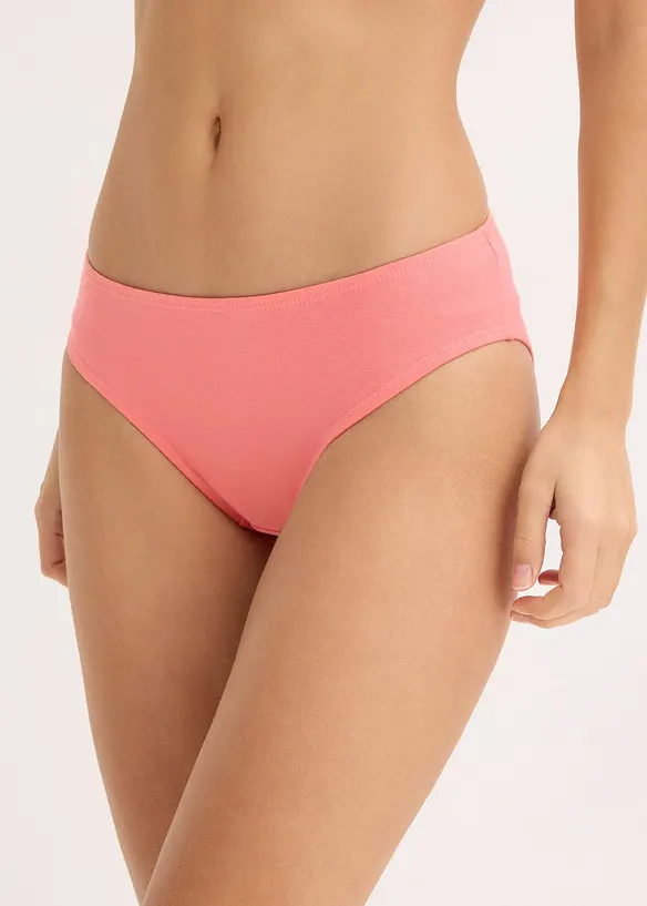 Slip mit weicher Baumwolle (10er Pack) in schwarz von vorne - bonprix