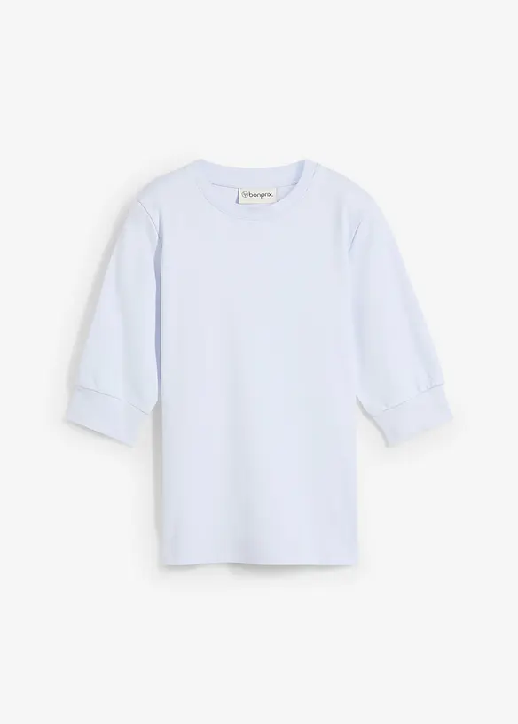 Shirt aus reiner Bio-Baumwolle in blau von vorne - bonprix Shirt aus reiner Bio-Baumwolle in blau von vorne - bonprix