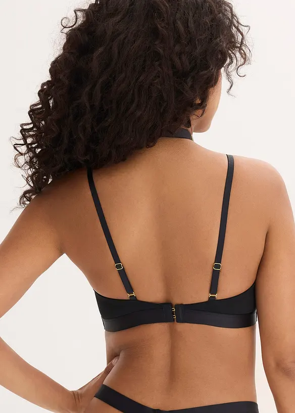 BH mit abnehmbaren Choker in schwarz von hinten (im Anschnitt) - bonprix