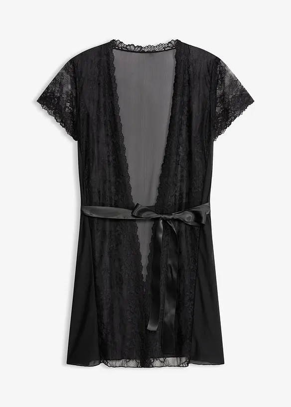 Kimono in schwarz von vorne - bonprix