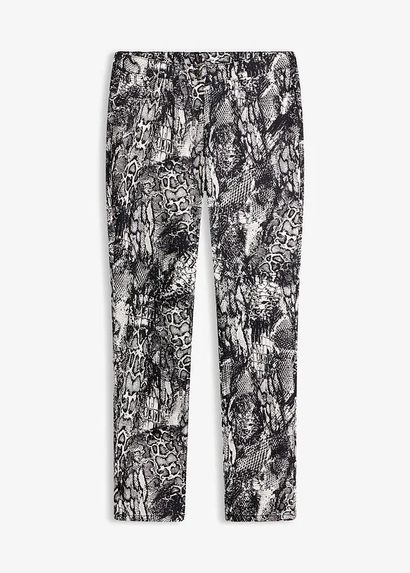 Stretch-Hose in schwarz von vorne - bonprix