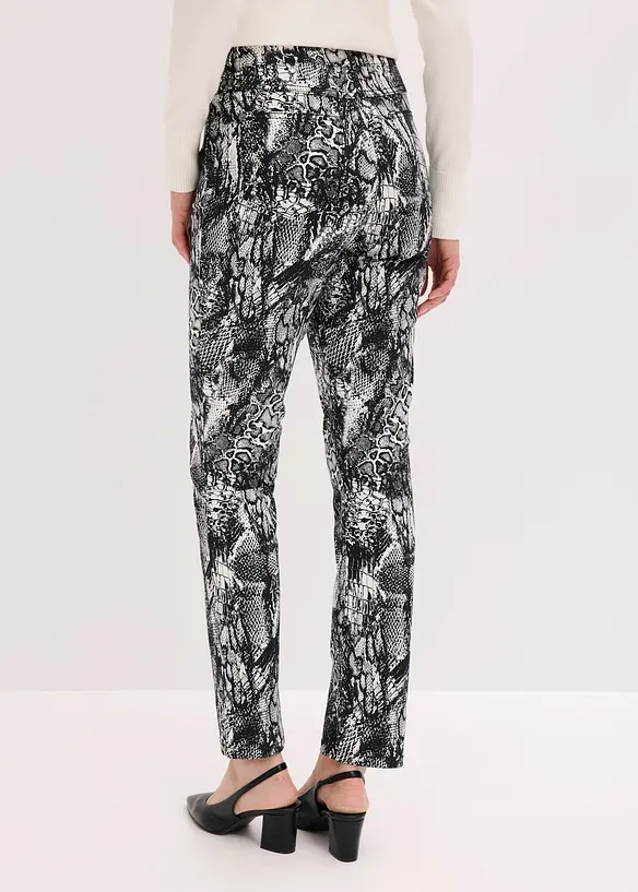 Stretch-Hose in schwarz von hinten - bonprix