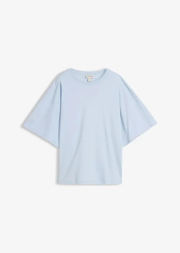 Shirt aus schwerer Jerseyware in blau von vorne - bonprix