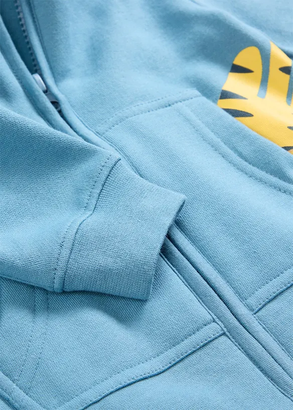 Baby Sweat Overall aus reiner Bio-Baumwolle in blau - bonprix