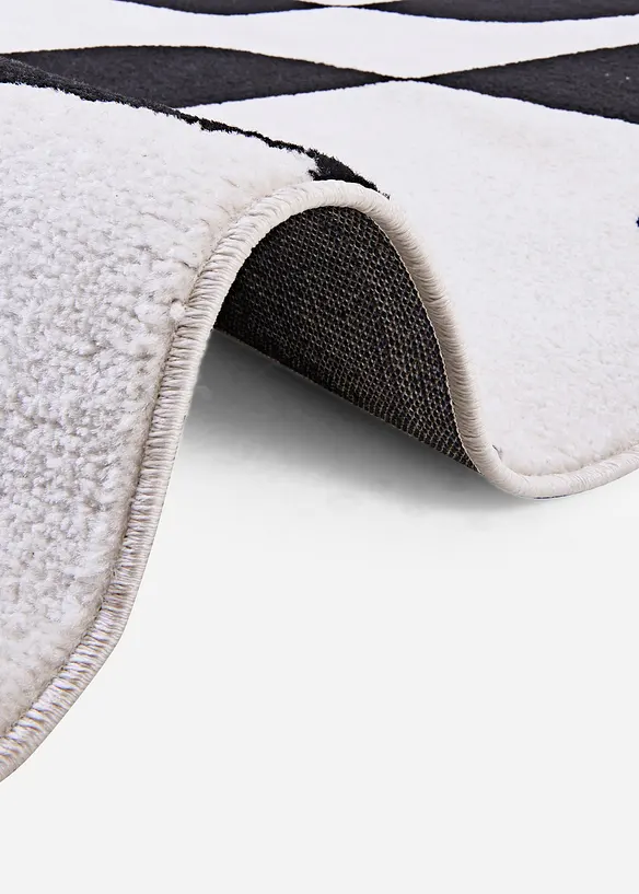 Teppich mit graphischer Musterung in beige (Detailaufnahme) - bonprix