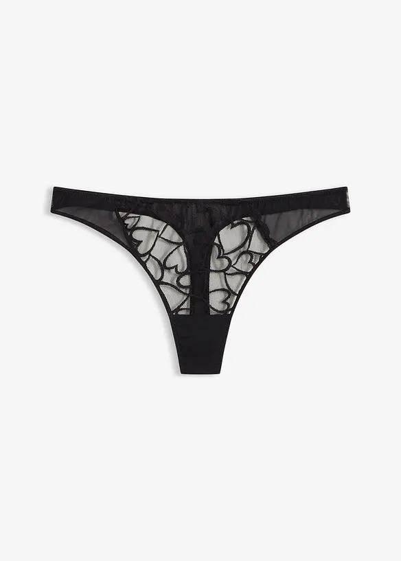 Ministring in schwarz von vorne - bonprix