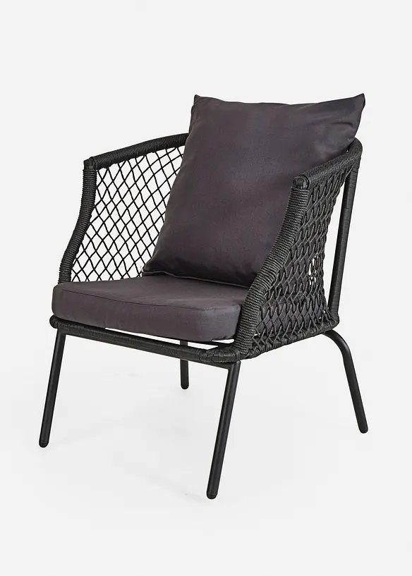 Gartenmöbel Set (5-tlg. Set) in schwarz - bonprix
