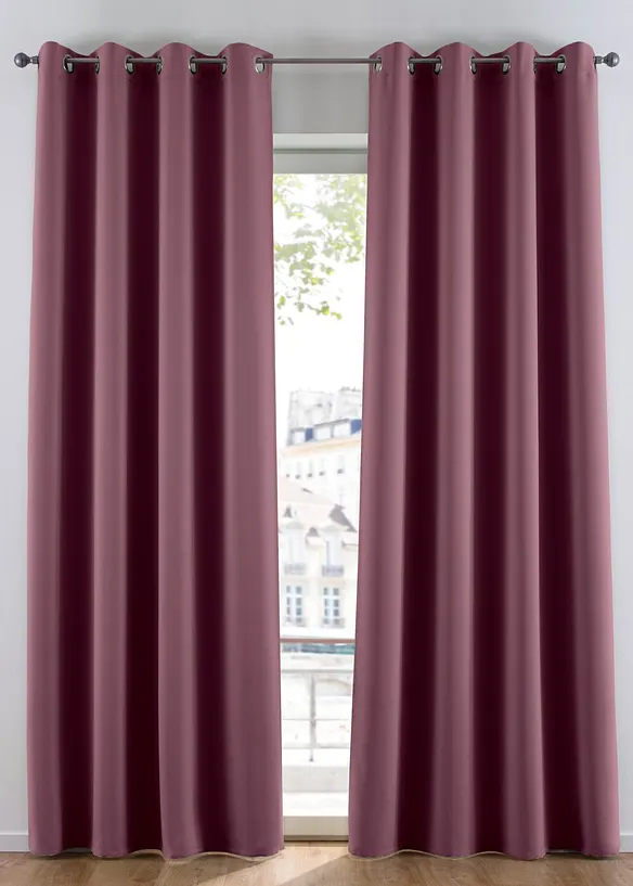 Abdunkelnder Vorhang, auch in extra lang (1er Pack) in lila - bonprix