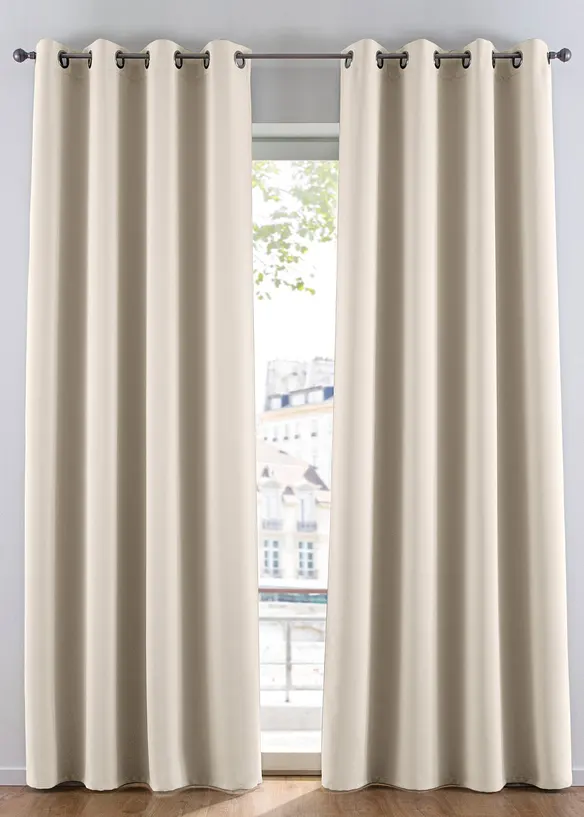 Abdunkelnder Vorhang, auch in extra lang (1er Pack) in beige - bonprix