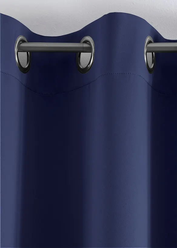 Abdunkelnder Vorhang, auch in extra lang (1er Pack) in blau - bonprix