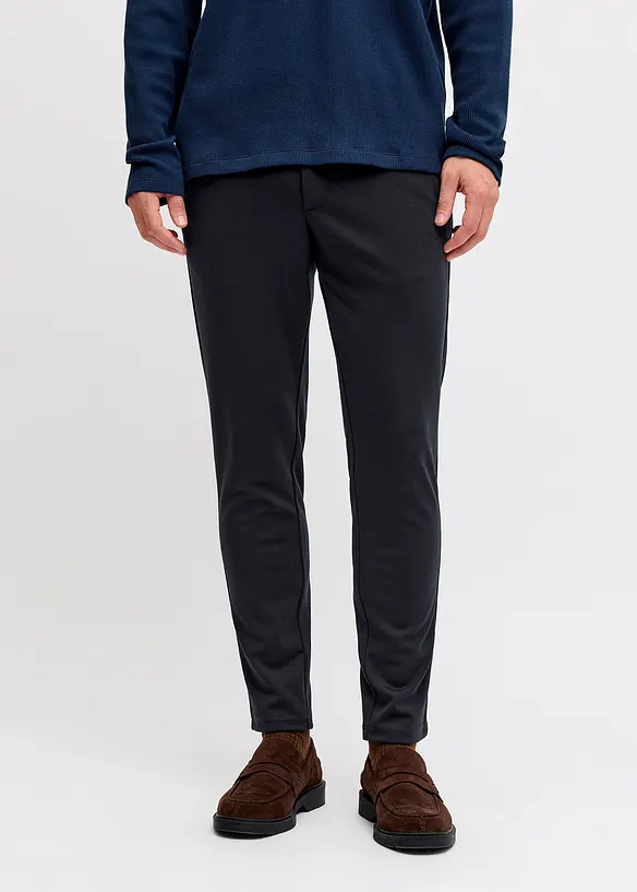 JJ REBEL Chinohose in Slim Fit in blau von vorne - JJ REBEL