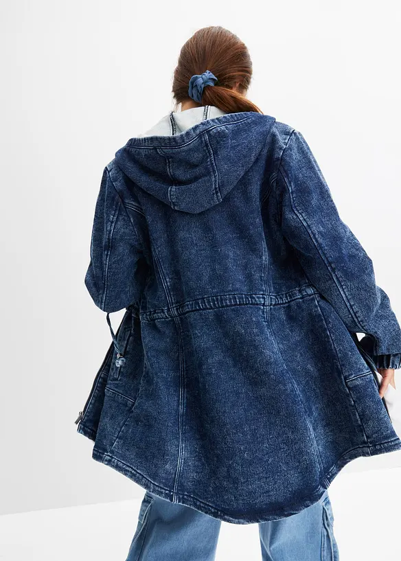 leichter Jeansparka in blau von hinten (im Anschnitt) - bonprix