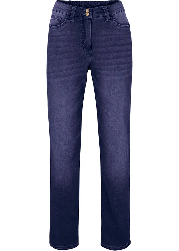 Wärmende Straight-Jeans, Mid Waist in blau - bonprix Wärmende Straight-Jeans, Mid Waist in blau - bonprix