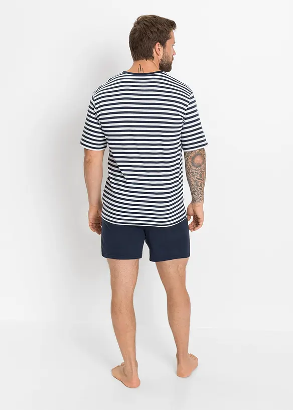 Shorty in blau von hinten (Totalaufnahme) - bonprix