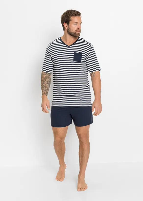 Shorty in blau von vorne (Totalaufnahme) - bonprix