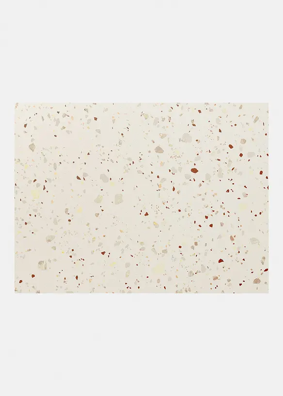 Waschbare Fußmatte mit natürlichem Design in beige von vorne - bonprix