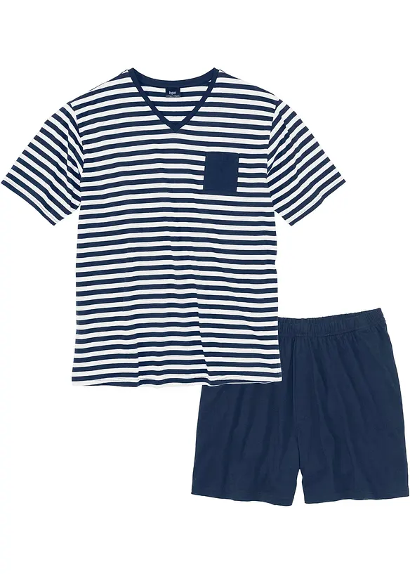 Shorty in blau von vorne - bonprix