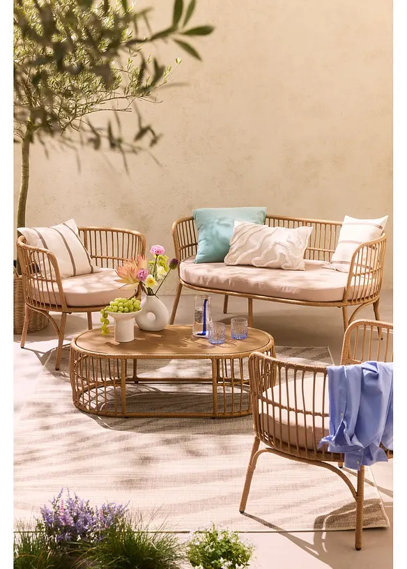 Kissen mit Struktur in beige (Ambiente) - bonprix