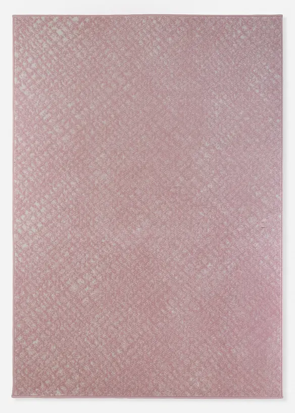 Teppich mit moderner Musterung in rosa von vorne - bonprix