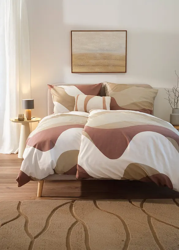 Baumwollmix-Bettwäsche in beige (Ambiente) - bonprix