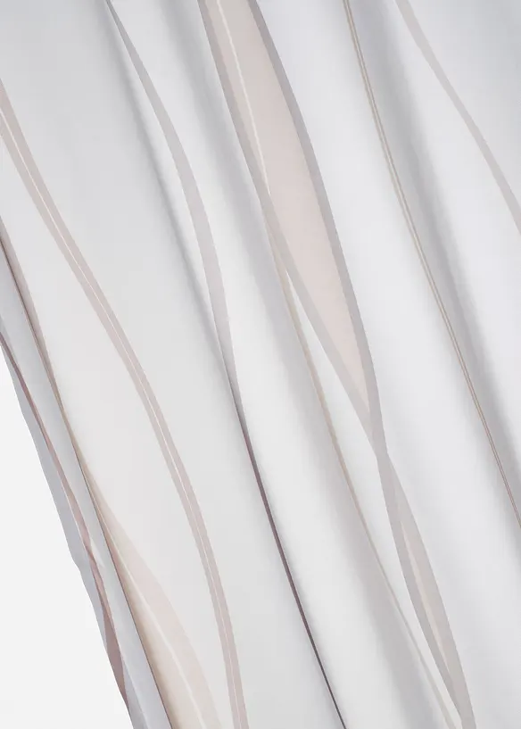 Transparente Gardine aus feinem Voile (1er Pack) in braun (Detailaufnahme) - bonprix