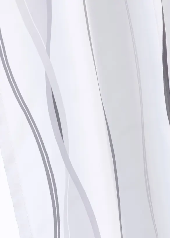 Transparente Gardine aus feinem Voile (1er Pack) in silber (Detailaufnahme) - bonprix