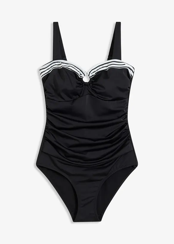 Light Shape-Badeanzug in schwarz von vorne - bonprix