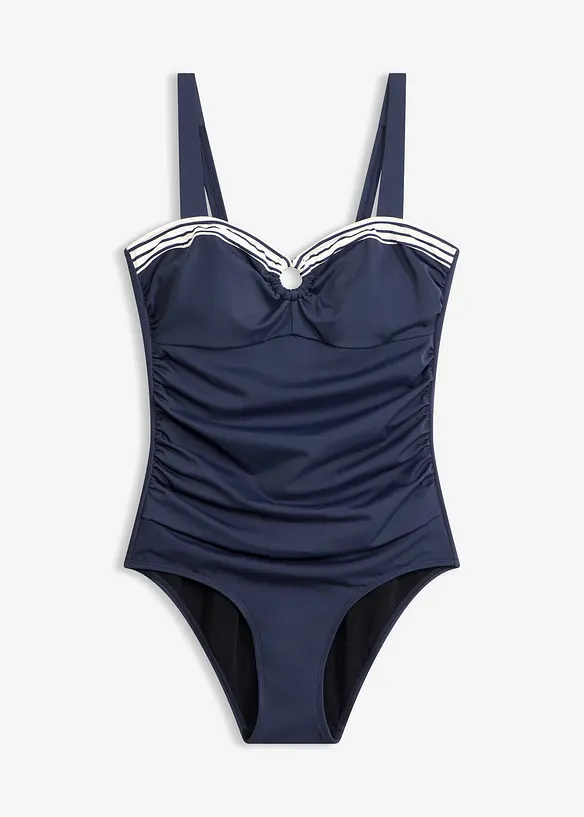 Light Shape-Badeanzug in blau von vorne - bonprix