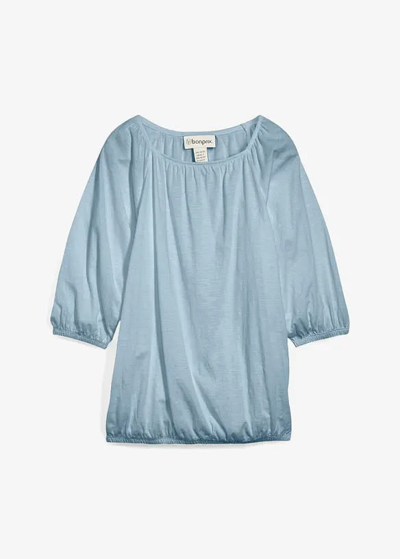Shirtbluse aus reiner Bio-Baumwolle in grau von vorne - bonprix Shirtbluse aus reiner Bio-Baumwolle in grau von vorne - bonprix