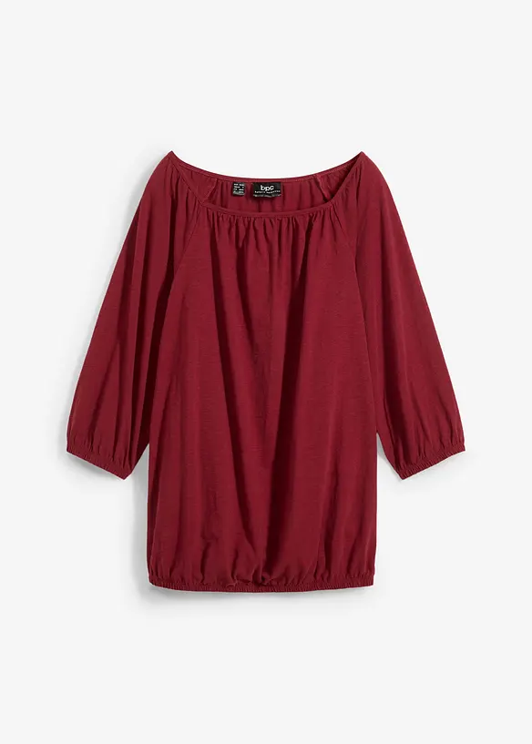 Shirtbluse aus reiner Bio-Baumwolle in rot von vorne - bonprix Shirtbluse aus reiner Bio-Baumwolle in rot von vorne - bonprix