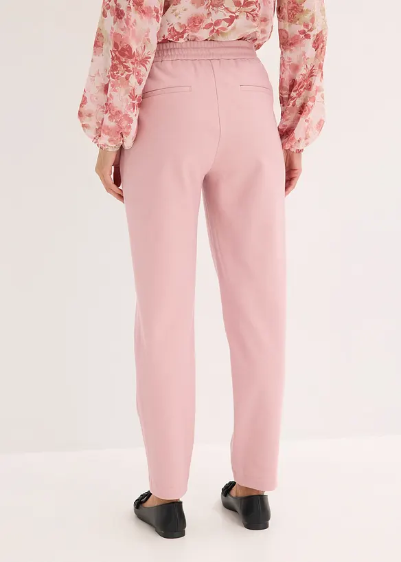Elegante Stretch-Hose in rosa von hinten - bonprix