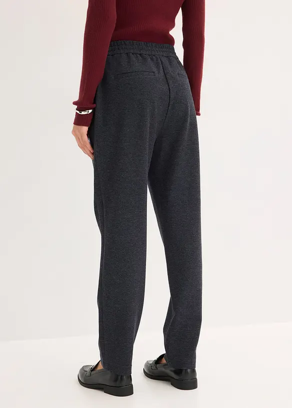 Elegante Stretch-Hose in blau von hinten - bonprix