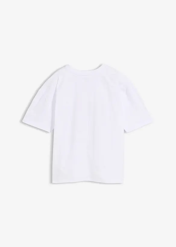 Hello Kitty Oversize-Shirt aus reiner Baumwolle in weiß von hinten - Hello Kitty
