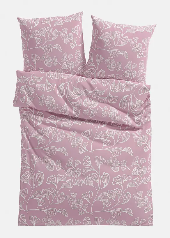 Linon-Bettwäsche in rosa von vorne - bonprix
