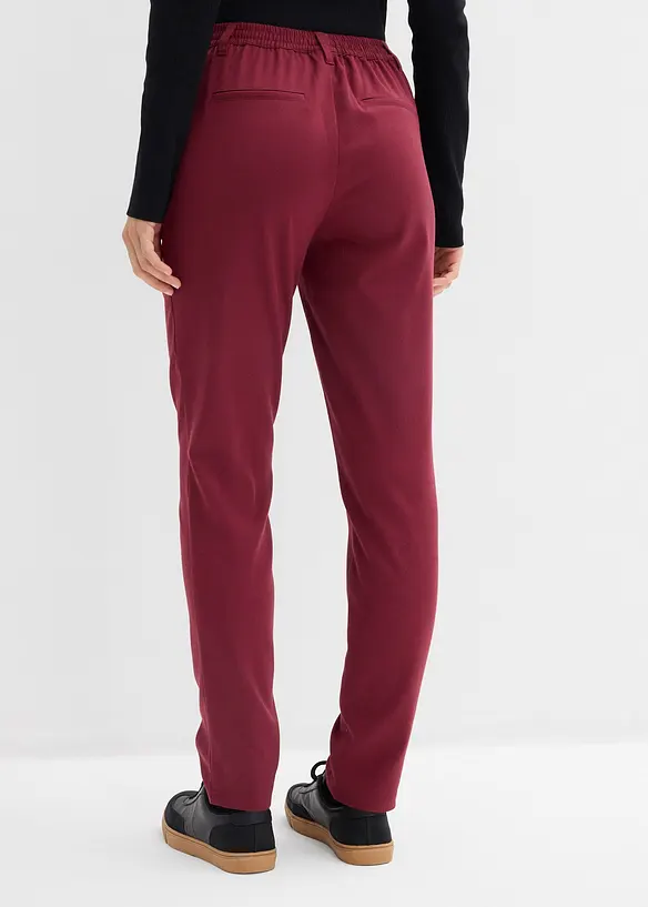 Chinohose aus Viskose-Mix in rot von hinten - bonprix Chinohose aus Viskose-Mix in rot von hinten - bonprix