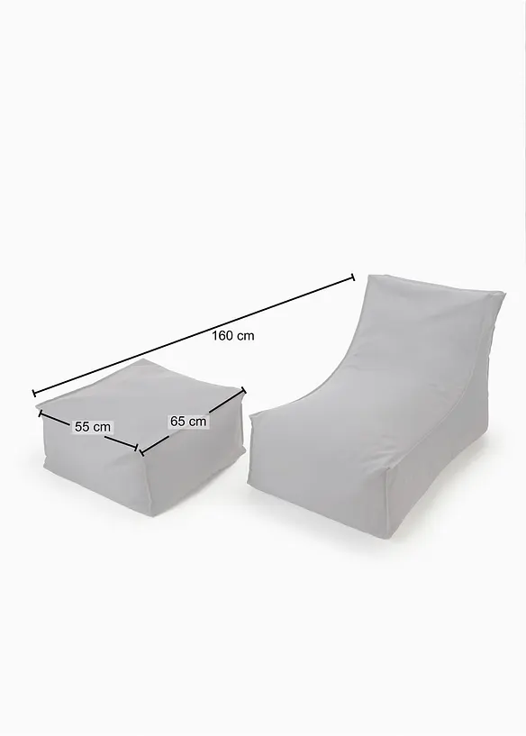 Gartenliege in grau - bonprix