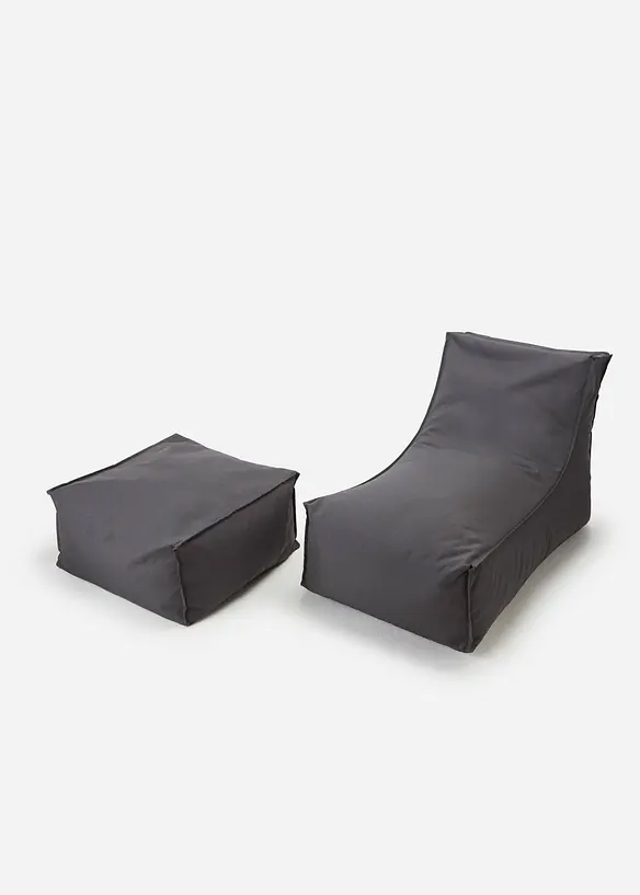 Gartenliege in grau von vorne - bonprix