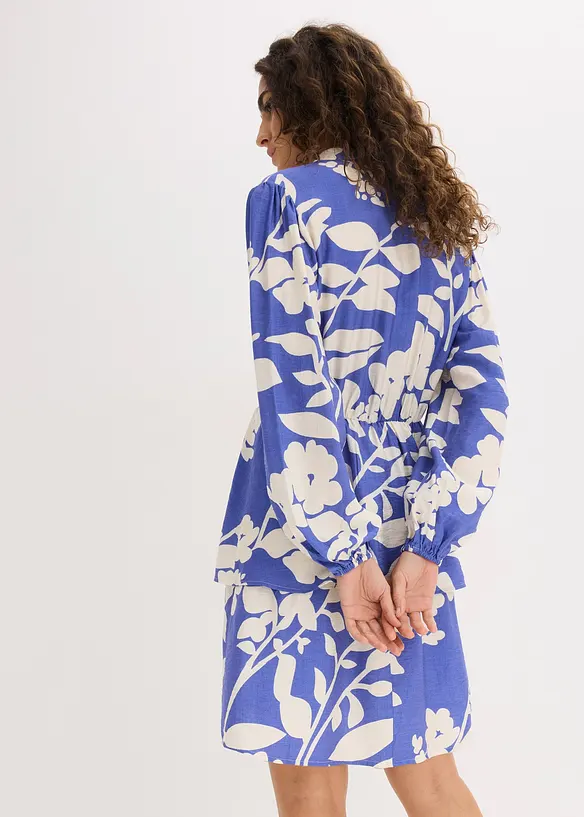 Tunika-Kleid in blau von hinten (Totalaufnahme) - bonprix