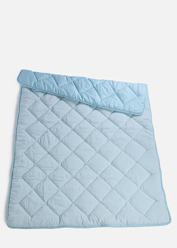 Viskose Bettdecke aus Bambus-Zellstoff in blau von vorne - bonprix
